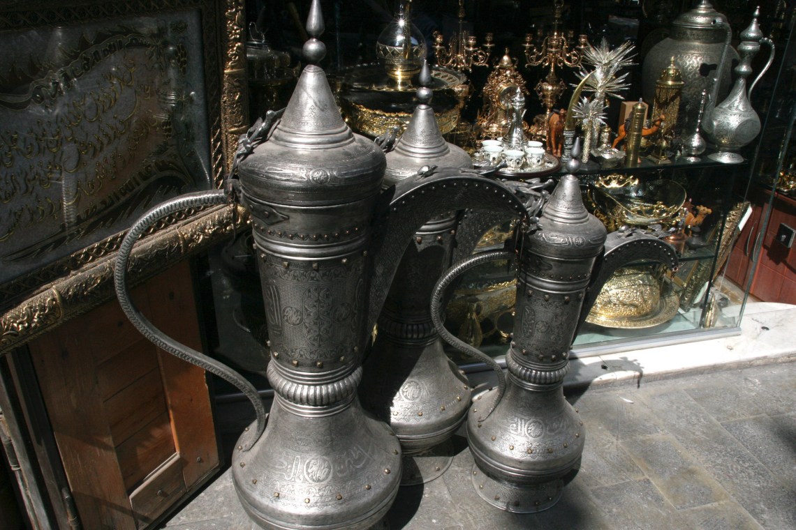 SyriaDamascusSouqsCoffeepotsSept2010